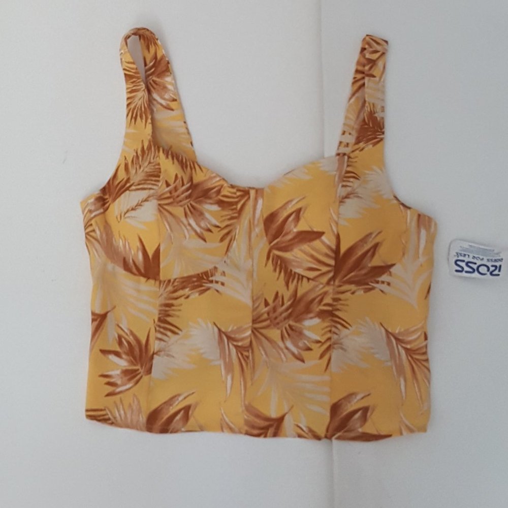 New Junior Women's  L.I.F.E  love is for Eternity Top Blouse Size L  Yellow